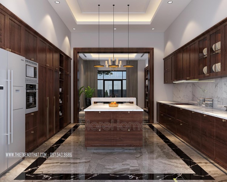 thiết kế nội thất gỗ sồi